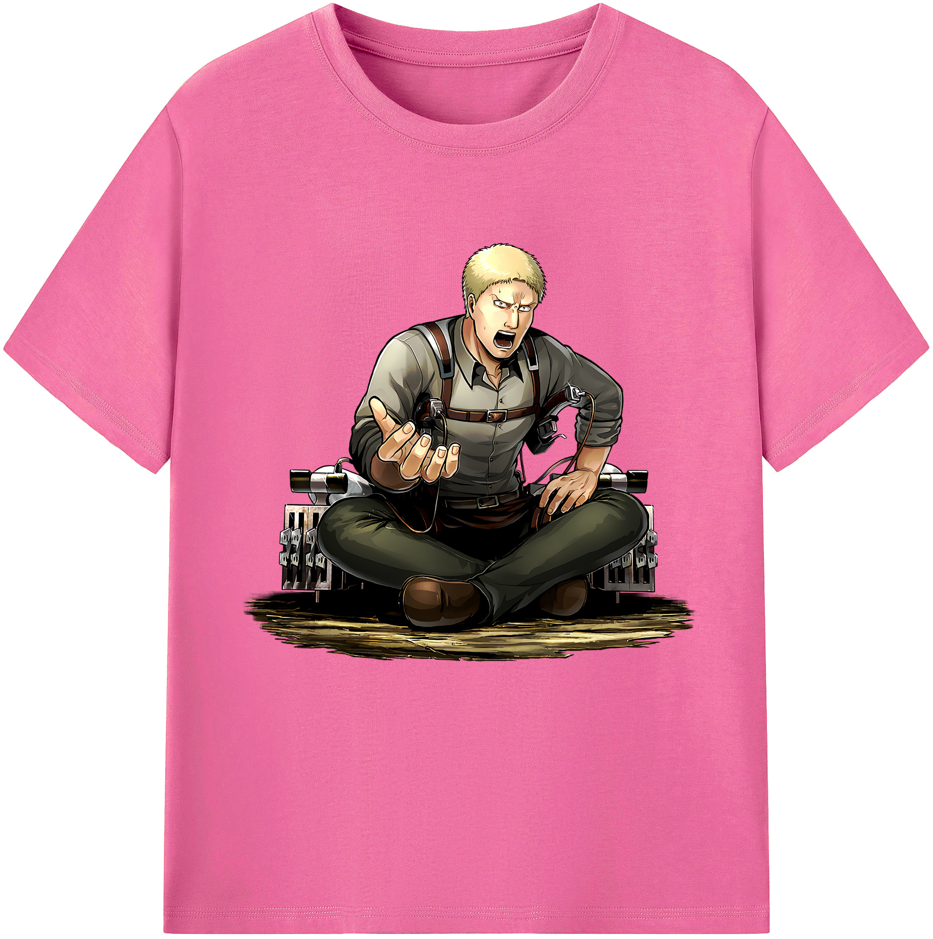 （画像用） 進撃の巨人 ライナー・ブラウン Attack on Titan Reiner Braun レディースカジュアルプリントTシャツ（綿100％）